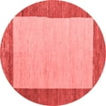 thumbnail image 1 of Ahgly Company Indoor Round Abstract Red Modern Area Rugs, 5' Round, 1 of 4