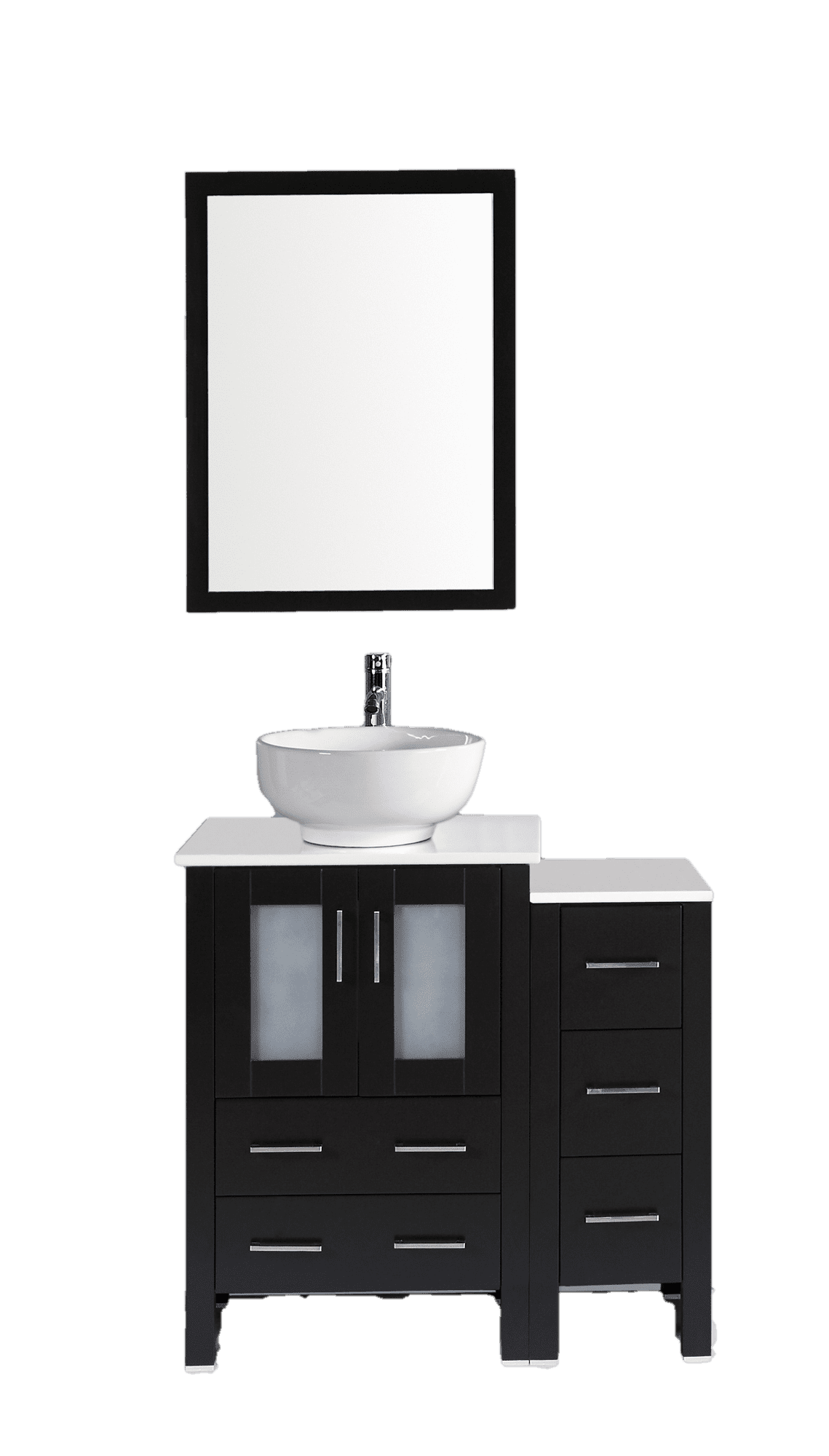 Bosconi Contemporary 36'' Single Bathroom Vanity Set with Mirror