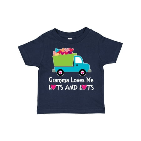 

Inktastic Gramma Loves Me Grandchild Truck Gift Toddler Boy or Toddler Girl T-Shirt