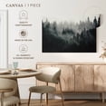 thumbnail image 5 of Elephant Stock Misty Forest Mountain Wall Art - Horizontal Canvas Wall Art - Living Room Wall Decor - Nature Canvas - Gray And Green Decor - 12" x 8", 5 of 8