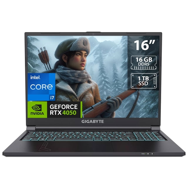 Laptop Gamer Gigabyte G6 Intel Core i7 12650H 16GB SSD 512GB Pantalla 16 GeForce RTX 4050 Windows 11 Home