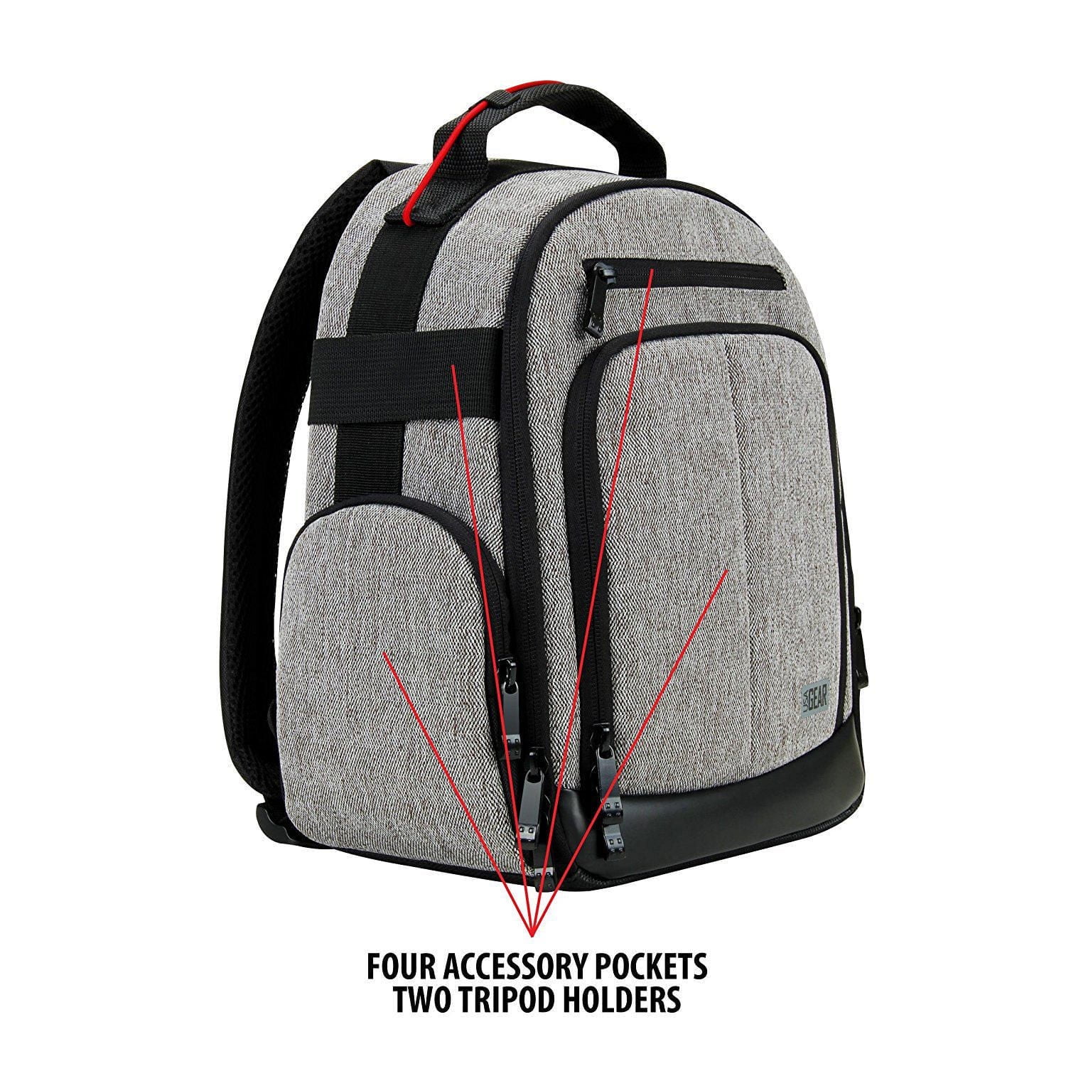 USA Gear Sac à Dos pour Appareil Photo Réflex