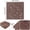 Red + Brown + Polypropylene + Polypropylene#850, variant on DIY interlocking deck tiles for patio, 12x12 inch modular flooring tiles for garden and outdoor, 44 pieces, Red+Brown, Polypropylene decking tiles easy to install