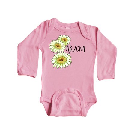 

Inktastic Arizona Saguaro Cactus Flowers Gift Baby Boy or Baby Girl Long Sleeve Bodysuit