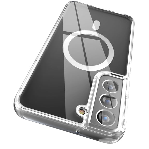 Encased Clear Back for Samsung Galaxy S22 Plus Case, Magnetic Phone Case Compatible with Magsafe Charging & Accessories