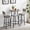 Gray, variant on Tmsan 3 Pieces Bar Table Set for 2, Industrial 2-Tier Round Bistro Pub Dining Table & PU Upholstered Stools with Backrest, Counter Height Set for Kitchen Small Space, Rustic Brown
