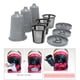 thumbnail image 4 of 3 cápsulas K reutilizables, fáciles de usar, rellenables, filtros de café individuales, taza reutilizable gris, 4 of 9