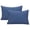 Navy, variant on BinKFF Zippered Pillowcases, 2 Pack Microfiber Queen Pillow Cases, Super Soft Pillowcases with Envelope Closure, Wrinkle, Fade and Stain Resistant Pillow Covers, 19.3x14.2