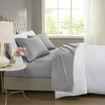 thumbnail image 3 of Beautyrest 600 Thread Count Grey Cooling Cotton Blend 4 PC Sheet Set, California King, 3 of 11