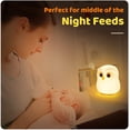 thumbnail image 4 of Luz nocturna LED para niños, luz nocturna para bebés sin piezas pequeñas | Luz fija con carga táctil y regulable | Búho lindo y colorido para regalo de ayuda para dormir, 4 of 5