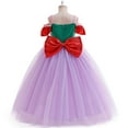 thumbnail image 3 of Girls Mermaid Princess Dress Halloween Costume Dress up for Ariel 4-5 Year, 3 of 8