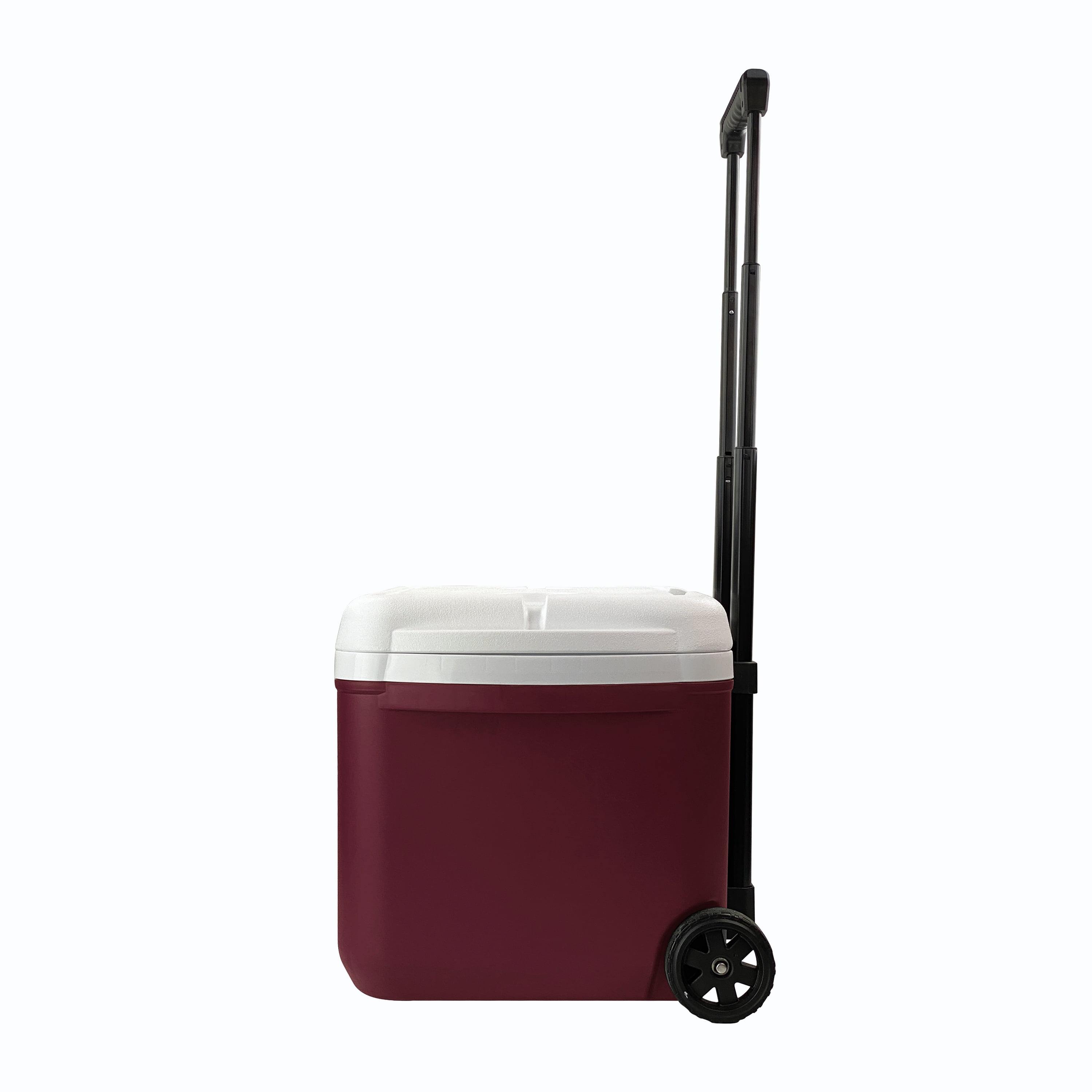 Ozark Trail 30 Quart Capacity Hard Side Wheeled Cooler, 42-Can, Maroon