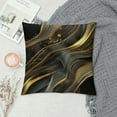 thumbnail image 2 of PHYHOO Black and Gold Pillow Covers Abstract Art Black Grey Marble Luxury Texture Print Decorative Throw Pillows Outdoor PillowCase Farmhouse Cushion Case Decor for Couch Sofa Bed, 2 of 5