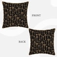 thumbnail image 3 of Susaid Keys Print Velvet Throw Pillow Covers Home Art Deco Pillowcase Square Pillow Case Cushion Cover for Bed Sofa Living Room Car Indoor and Outdoor-20"x20", 3 of 8