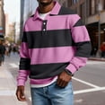 thumbnail image 5 of Mens Manga Larga Vintage de Moda Impresión Casual Color Sólido Botón Turndown Collar Camisa para el Verano Al Aire Libre, 5 of 5