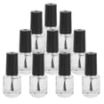 thumbnail image 4 of Botella vacía de esmalte de uñas, 10 piezas de 5 ml, botella vacía profesional de esmalte de uñas, botella de esmalte de uñas con tapa de cepillo, compacta y liviana, 4 of 8