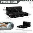 thumbnail image 7 of Uorisanigo RV Couch Covers for Sofa- Black Marble Print Camper Cushions Replacement Cover -Washable Sofa Loveseat Chair Cover Protective1 Backrest & 1 Bench Covers, 7 of 7
