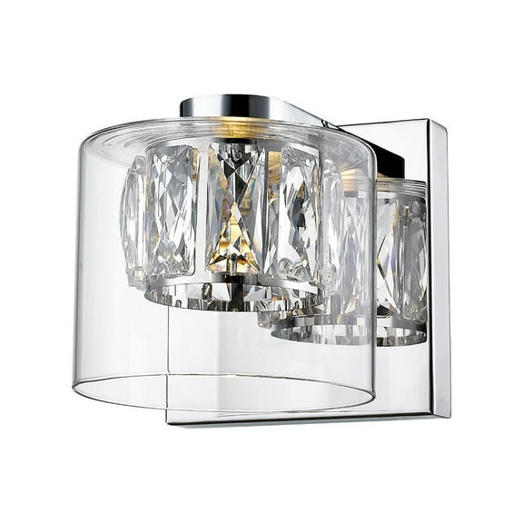 Access Lighting 1 Light LED Wall Sconce & Vanity in Mirrored Stainless Steel Color