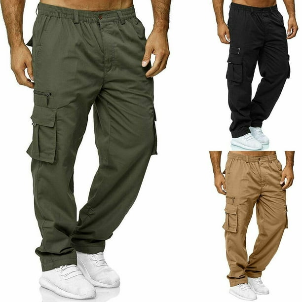DODOING Men's Outdoor Pants Lightweight Work Trousers Combat Cargo Work ...