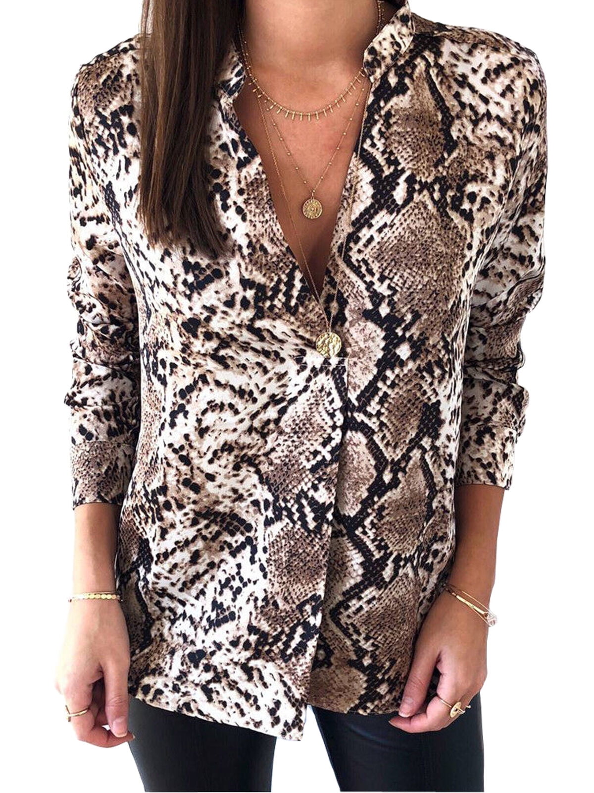 animal print blouse uk