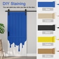 thumbnail image 4 of 30" x 84" Sliding Barn Door with Installation Hardware Solid Manufactured Wood Primed White Surface Paintable Closet Pantry Doors, 4 of 8