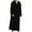 Black, variant on AOOCHASLIY House Eobes for Men Valentine's Day Women's Tops Men Bath robes Solid Casual Extended Hooded Thickened Flannel Nightgown Homewear Bathrobe