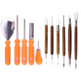 thumbnail image 1 of 11PCS Pumpkin Carving Tool DIY Multi-purpose Fruit Sculpting Tool for Halloween, 1 of 7