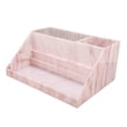 thumbnail image 2 of Organizador de almacenamiento a prueba de polvo, compartimento acrílico rosa, textura de mármol, accesorios para pestañas, 2 of 8