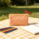 thumbnail image 5 of Monedero pequeño a cuadros para mujer – Organizador portátil de artículos de papelería con múltiples compartimentos para bolígrafos y lápices, estuche de tela para lápices para uso escolar o d, 5 of 6
