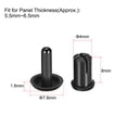 thumbnail image 2 of Remache de clip de empuje Uxcell 4mm x 8mm fijador de panel de circuito PCB nylon negro 50Pcs, 2 of 3