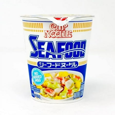 Nissin Cup Noodles Ramen Noodle Soup, Seafood, 2.68 Ounce