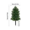 thumbnail image 2 of 2025 & CISIL - 3FT Real Cedar Topiary Trees For Front Porch Decor, Artificial Shrubs Faux Plants, 2 of 4