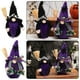 thumbnail image 2 of Halloween Wizard Gnome Doll with Broom & Hat, Dark Elf Plush Witch Gift Toy for Holiday Decor Party Favor, 2 of 5
