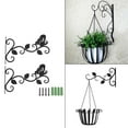 thumbnail image 4 of Soportes para cestas colgantes, ganchos para plantas, soportes para vallas, terrazas, decoración de patios, jardineras Mariposas de 3 hojas, 4 of 9