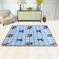 thumbnail image 3 of Area Rugs 36"x24" Indoor Non-Slip Wear Resistant Floor Mats Soft Large Carpets for Living Room Bedroom Home Decor Washable Rug Cherry and Blue Bows, 3 of 7