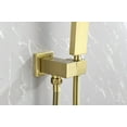 thumbnail image 4 of Brushed Gold Shower System, Bathroom 10 Inches Rain Shower Head With Handheld Combo Set, Wall Mounted High Pressure Rainfall Dual Shower Head System, Shower Faucet Set With Valve And Trim A01-01, 4 of 9