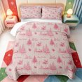 thumbnail image 2 of Manfei Vintage Christmas Tree Twin Quilt Set,Xmas Holiday Season Twin Coverlet Set,2-Piece,1 Bedspread and 1 Pillowcase, 2 of 7