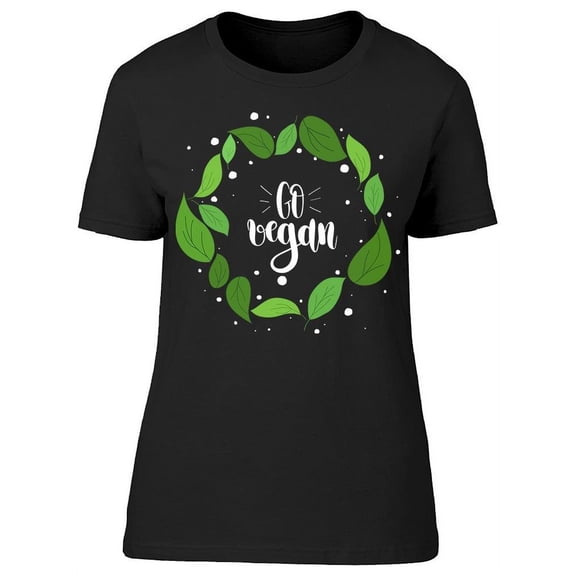 Go Vegan, Logo T-Shirt Women -Image by Shutterstock, Female x-Large