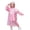 Pink, variant on Kids Thickened Long Rain Poncho Hooded Raincoat with Easy Carry Handle Reusable for Girls Pink One Size
