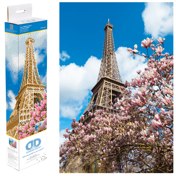 Diamond Dotz La tour Eiffel Diamond Painting Kits for Adults - Diamond Art Kits a Relaxing Creative Craft Kit with Dotz Gems 15.8x19.7