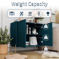 thumbnail image 5 of Clihome  2-Door Storage Media Accent Buffet Sideboard Darkcyan, 5 of 5