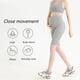 thumbnail image 5 of Leggings suaves de cinco puntos para mujeres embarazadas, cintura alta, pantalones de montar, 5 of 6