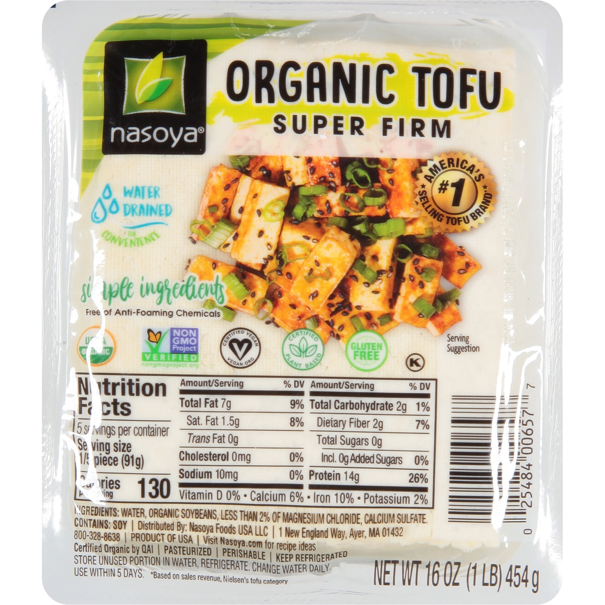 Nasoya Refrigerated Organic Super Firm Tofu, 16 oz