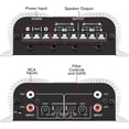 thumbnail image 2 of Taramps TS 400x4 400 watts RMS 4 Channels Full Range Car Audio Amplifier, 2 Bridged Channels, RCA Input Class D, Output Power, Multichannel Amplifier System, Small, 2 of 11