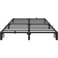 thumbnail image 3 of 8 - pulgada tamaño completo metal marco de cama: heavy - duty 800lb capacity, noise - free platform, no necesita colchón base, tool - free assembly, 3 of 8