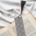 thumbnail image 6 of Kdxio Black White Stripes Print Metal Tassel Bookmarks,Perfect Gift for Art Lovers and Bookworms Metal Bookmarks for Women, 6 of 8