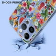 thumbnail image 6 of Compatible with iPhone 15 Pro Case Clear with Flower Design, Cute Soft Silicone TPU Floral Aesthetic Women Girls Transparent Protective Shockproof Anti-Scratch Anti-Yellow Phone Cover, D, 6 of 9