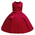 thumbnail image 2 of Girls Flower Sequins Dress Sleeveless Party Wedding Gown for 3-10Y, 2 of 7