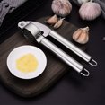 thumbnail image 2 of Garlic Press, Stainless Steel Mincer and Crusher with Garlic Rocker and Peeler Set NEW DESIGN-Professional Grade, Dishwasher safe, Rust-proof, 2 of 3