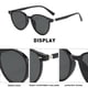 thumbnail image 3 of El marco pequeño retro es delgado, gafas de sol con personalidad de tendencia de tiro callejero, hechas de PC, 3 of 5